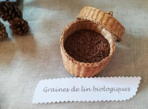 Remplissage - Graines de lin biologique en vrac pour coussin